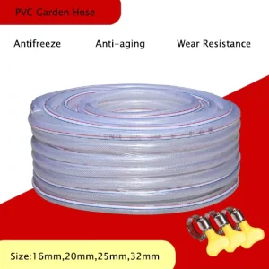 Clear Flexible PVC Nylon White Transparent Hose With Line PVC Braided Hose
