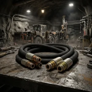 Reinforced Steel Wire Spiral Hydraulic Hose SAE 100 R15 High Pressure Mining Support System Synthetic Rubber Oil Discharge Pipe