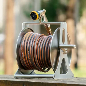 Retractable Automatic Heavy Duty Hose Pipe Roller Water Mobile Garden Water Pipe With Micro Hose Reel Garden Hose Pipe Reel