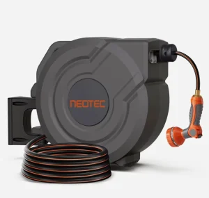 Retractable Garden Hose Reel 5/8 Inch X 100 ft Water Hose Reel Wall-Mount G405830