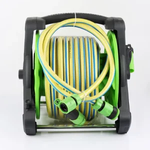 Retractable Portable Manual PVC 1/2 Hose Easel Irrigation System Reel Cart Set