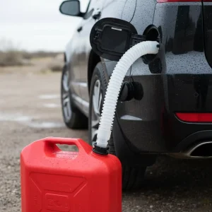 Return Air 38mm Neck PE Flexible Spout Tube Telescopic Fuel Funnel Hose 39cm 1mm Wall Thickness Car Clear Heat Resistant Plastic