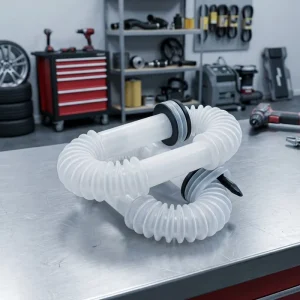 Return Air 38mm Neck PE Flexible Spout Tube Telescopic Fuel Funnel Hose for Car Clear Heat Resistant Plastic Pour Spout Pipe