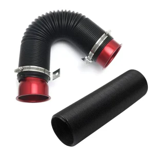 RiAiCiING 76mm 3″ Universal Flexible 0.8M Air Filter Intake Hose Turbo Duct Inlet Hose With Connector & Bracket AF030