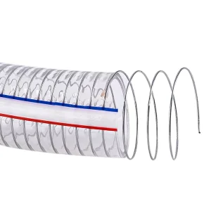 Rigid Clear Fully Vacuum Suction PVC Spiral Steel Wire Reinforced Hose