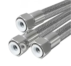 Rotatable High Pressure Forged Stainless Steel Braided PTFE Fluoropolymer Lined Painted Flexible Hydraulic Industrial Food Grade