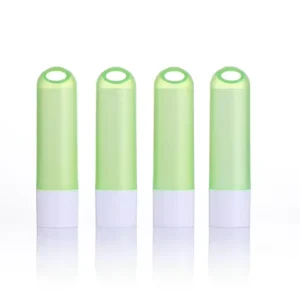 Round 4.8g Empty Lipstick Tube PP Material with Custom Color and Top Hole for Rope