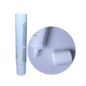 Round Empty PE Plastic Squeeze Pointed Tip Tube for Cosmetic Packaging With Nozzle Applicator