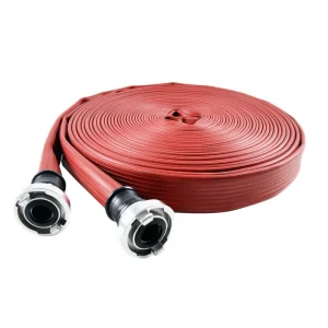 Rubber Fire Hose High Pressure Water Pipe Red