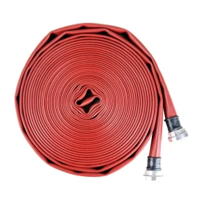 Rubber Fire Hose High Pressure Water Pipe Red