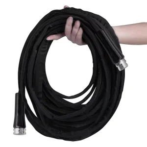 Rubber Garden Hose Reel 3/4” Diameter Flexible Expandable Reinforced Sturdy Garden Watering Pipe