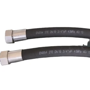 Rubber Hose Industrial Hydraulic High Pressure Flexible Reinforced Braided Hose Pipe Assembly for Air Oil Water Cutting