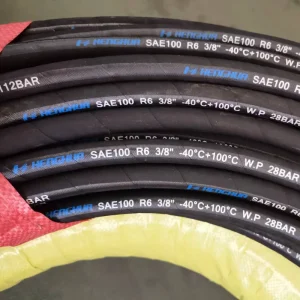 Rubber Oil Hose SAE J30 R6 Fuel Oil Resistant Nitrile Rubber Hose