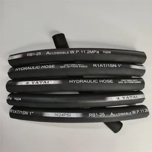 Rubber Oil Suction Hose SAE100 R1 90 Degree Elbow Rubber Oil Hose Oil resistant Fuel Oil Rubber Hose Steel Wire Braided