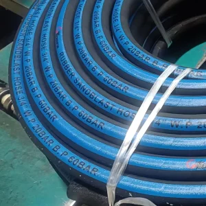 Rubber Sand Blast Hose 3 8 Inch 2 Inch High Tensile Fiber Braids Reinforced Abrasion Antistatic Cover Cutting Service