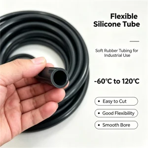Rubber Silicone Tubing Soft Elastic Heat Resistance 60℃ 120℃ PVC Abrasion Proof Water Hose Industrial Use