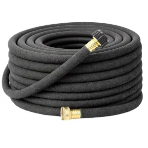 Rubber Soaker Hose 1/2″ X 50 FT Heavy Duty Water Seeper for Garden Vegetable Beds Lawn & Plants