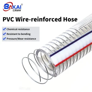 Rubber Spiral Steel Wire Reinforced Hose 20mm Outer Diameter Customizable Cutting for Garden Irrigation Solar