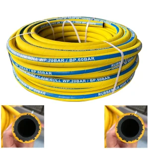 Rugged Double Braided Industrial Air Tube With MNPT Fittings for Construction Machinery Air Compressor Power Tools