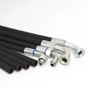 SAE 100 R1 1SN Hydraulic Hose Assembly Steel Wire Braided Rubber Oil Pipe Fitting for Power Steering System Factory