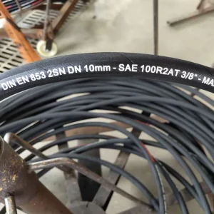 SAE 100 R1 R2 3/8 Inch 10mm High Pressure Rubber Hose Hydraulic Rubber Hose