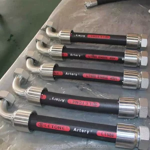 SAE 100 R1 R2 EN 853 1SN 2SN High Pressure Hydraulic Hose Double Wire Braided 1/4″ to 2″ Factory Direct Rubber Hose