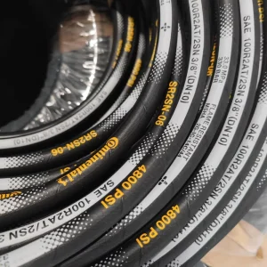 SAE 100 R1 R2 EN853 Steel Wire Braided Hydraulic Rubber Hose for Excavator Construction Machinery OEM Support