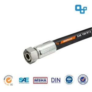 SAE 100 R13 High Pressure Hydraulic Hose Four Spirals Steel Wire Wound Hydraulic Rubber Hose for Heavy Machinery