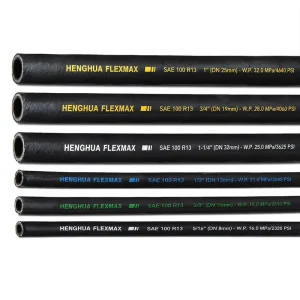 SAE 100 R13 Hydraulic Hose 3/8″ 5/8″ 3/4 Inch High Pressure Four Wire Spiral Rubber Pipe 350 Bar Fluid Line