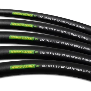 SAE 100 R13 Hydraulic Hose 5 8″ 3 4″ 1 1 4 Inch Four Wire Spiral High Pressure 350 Bar Flexible Rubber Fuel Tubing