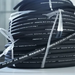 SAE 100 R1AT EN 853 1SN Hydraulic Rubber Hose 5/16″ 1/2″ 1-1/4″ 1740 PSI Single Braid Flex Oil Lubrication Discharge Pipe