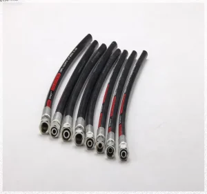 SAE 100 R2 Hydraulic Hose 3/8″ 1/2″ 5/8 Inch Two Wire Braid High Pressure 275 Bar Flexible Rubber Gas Fuel Tubing