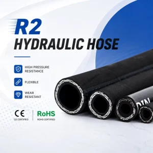 SAE 100 R2 Hydraulic Hose EN853 2SN High Pressure Steel Wire Braided Rubber Hose for Excavator Construction Machinery