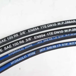 SAE 100 R3 EN 854 3TE Textile Braided Hydraulic Hose for Low Pressure Oil and Fluid Transfer Support Customization