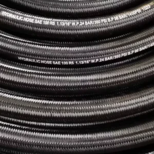 SAE 100 R5 Hydraulic Hose 13/32 5/8 1-13/16 Inch 2000 PSI Textile Braid High Pressure Flexible Rubber Oil Fuel Hose