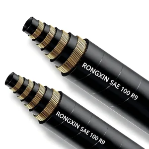 SAE 100 R9 Spiral Hydraulic Hose 1″ 1-1/4″ 1-1/2 Inch Extreme High Pressure 250 Bar Steel Wire Armored Rubber Fuel Pipe