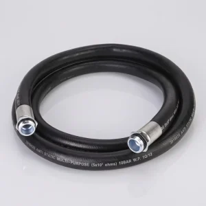 SAE 100R2AT Double Wire Braid High Pressure Hydraulic Rubber Hose Flexible for Tractor Trailer Dump Truck Agricultural Machine