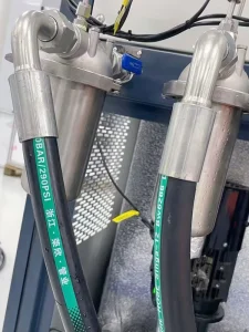 SAE 100R6 Hydraulic Hose 3/4″ 1 Inch Braided Fabric Rubber Tube 300 PSI Low Pressure Return Line Discharge Pipe