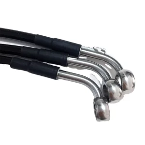 SAE J1401 1/8″ PTFE Lined Stainless Steel Braided Hydraulic Brake Oil Hose Line Tube for Car and Motorcycle