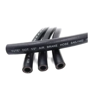 SAE J1402 Air Hose 1/2 Inch ID Black 12.7 mm ID 225 PSI Working Pressure 900 PSI Burst Pressure -40℃ to +100℃ Temperature Range