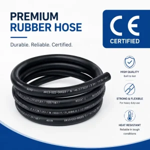 SAE J30 R6 R7 Black Smooth Rubber Oil Resistant Hose Black Oil Resistant Rubber Tubing for Equipment Lubricating Oil Delivery