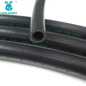 SAE J30 R7 Weather Resistant Black Color 1/4 Inch 6mm Construction Machinery Engine Vehicle Oil Line Diesel Gasoline Fuel Hose