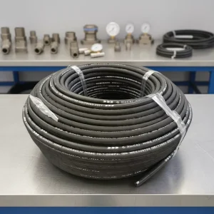 SAE100 R1 Industrial High Pressure Hydraulic Hose with Steel Wire Reinforcement Synthetic Rubber Construction
