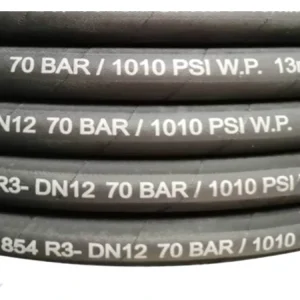 SAE100 R6 Low Pressure Hydraulic Return Hose Flexible Synthetic Rubber Tube Oil Resistant Industrial Lines
