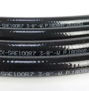 SAE100R7 Thermoplastic Hose SS304 Connection Nylon Resin Pipe Storage Extruded Processing 300bar Cutting Customized