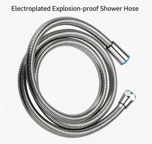 SH3E Electroplated Explosion-proof Shower Hoses 120/150/200cm for Low/High Temperature Smoother Water Flow