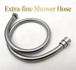 SHE Extra-fine Shower Hoses 120/150/200cm Double SUS304 Heads Resistant to Low/High Temperatures Smoother Water Flow