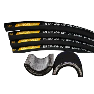 SINOPULSE Hydraulic Hose EN856 4SP Oil Resistant Synthetic Rubber