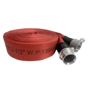 SL 1.5″ 2″ 2.5″ 3″ 4″ 5″ Single Jacket Fire Hose PVC EPDM NBR Rubber Lined Customized Recyclable Durable Flexible