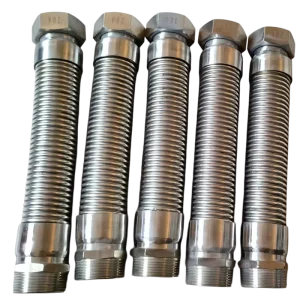 SS304 Stainless Steel Plated High Pressure Corrugated Flexible Hose for Gas Steam Water Industrial 1inch 40BAR